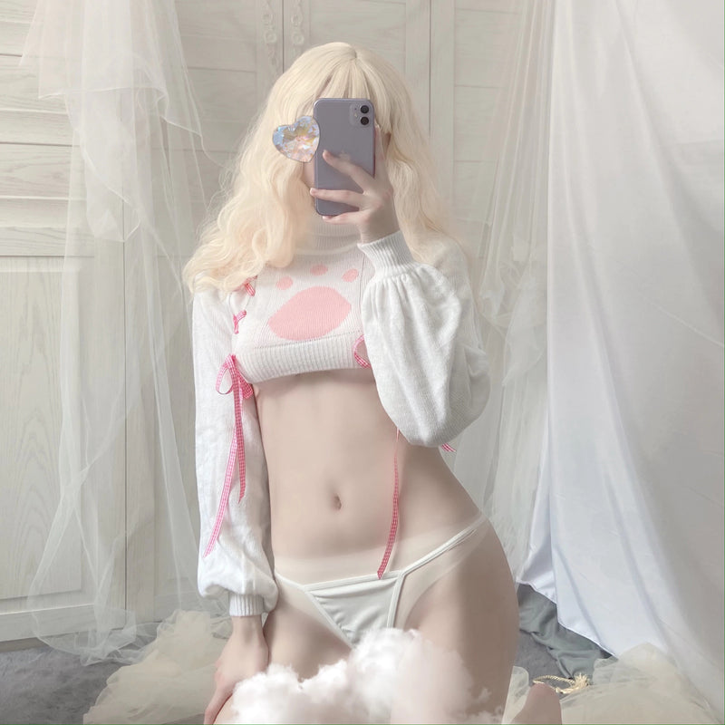 Mini neko lingerie set - cat paw - paws - cosplay - cosplaying - costume