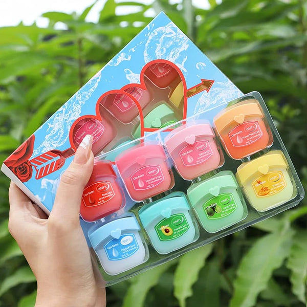 Kawaii natural moisturizing mini lip balm vaseline hydrating sampler sets