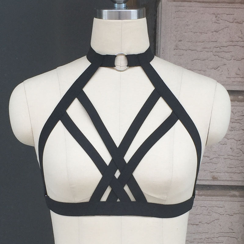 Neck Choker Harness Top Bra | Kawaii Babe Neck Choker Harness Top Bra | Kawaii Babe