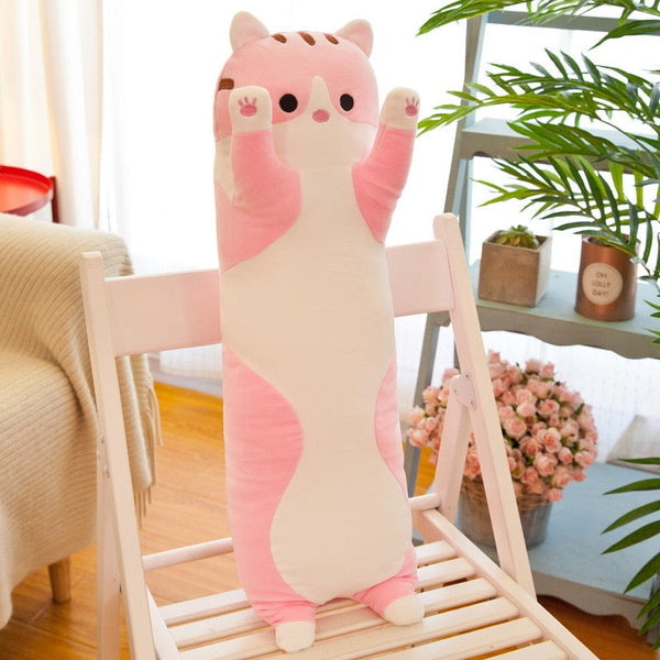 Kawaii neko cat cuddle body pillow plush stuffed animal