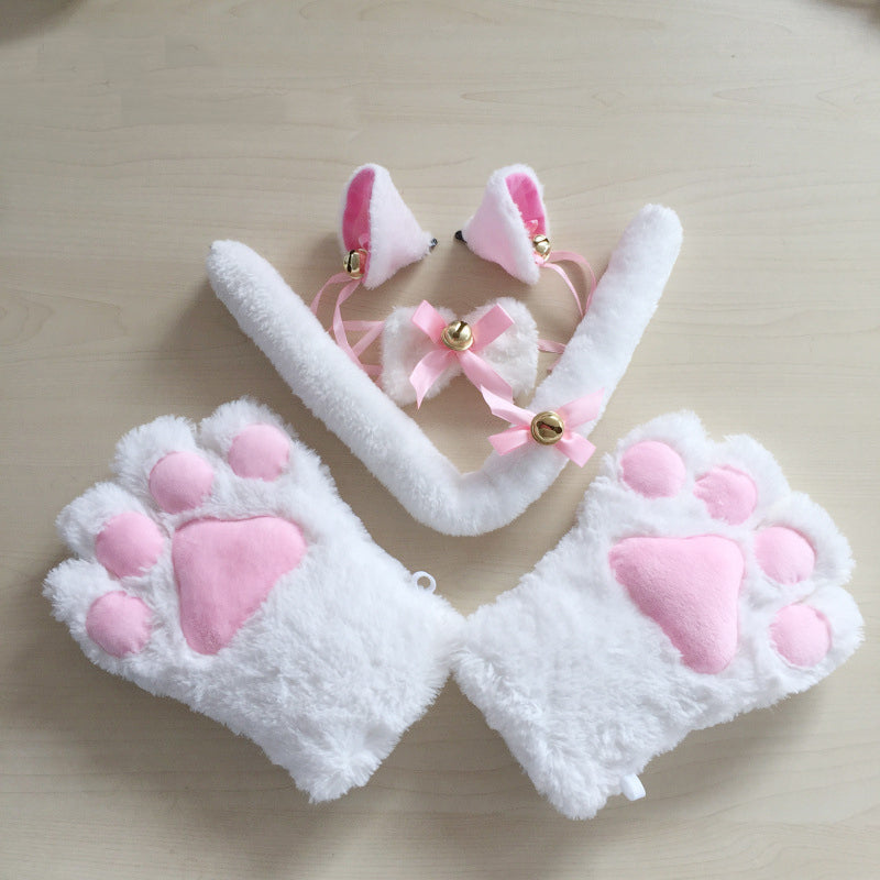 Neko cosplay set - bells - cat costume - ears - gloves - cats