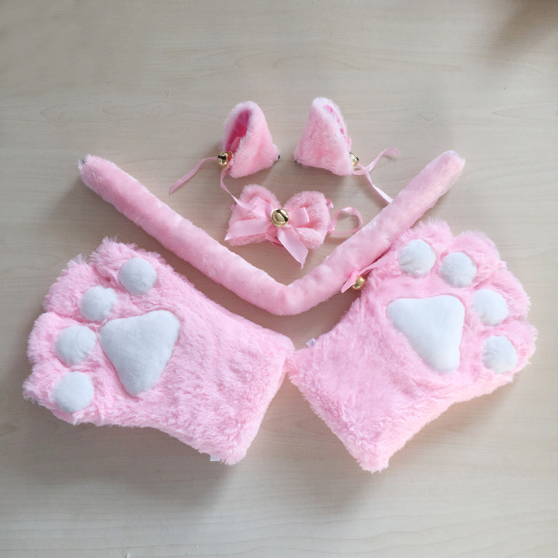 Neko cosplay set - bells - cat costume - ears - gloves - cats