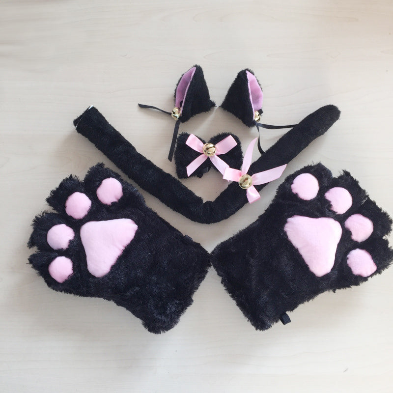 Neko cosplay set - bells - cat costume - ears - gloves - cats