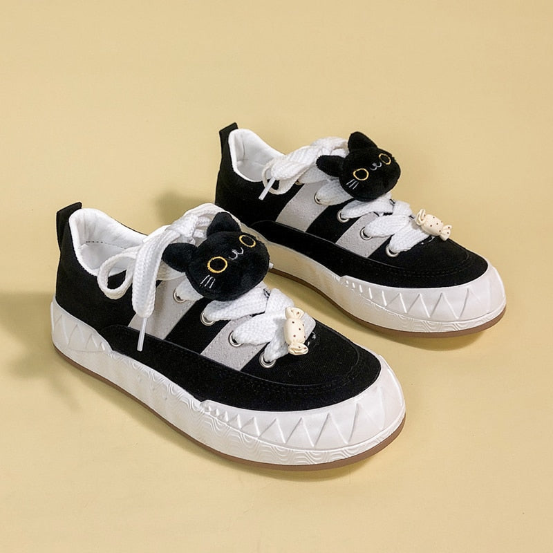 Neko kitten casual sneakers - cats - footwear - kawaii - neko - shoes