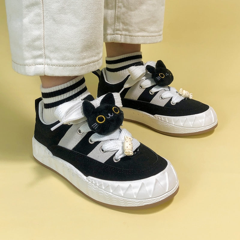 Neko kitten casual sneakers - cats - footwear - kawaii - neko - shoes