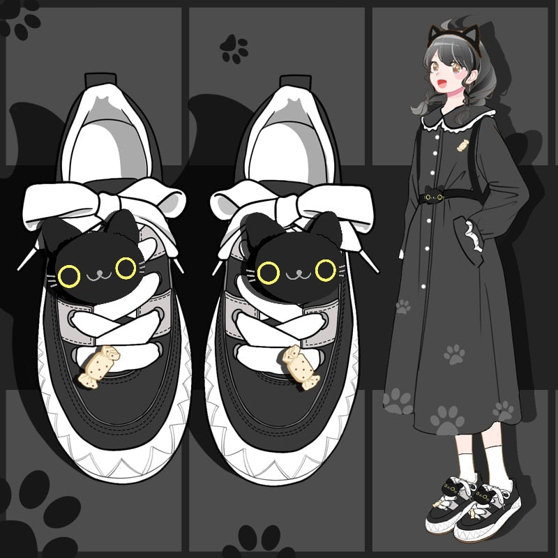 Neko kitten casual sneakers - cats - footwear - kawaii - neko - shoes