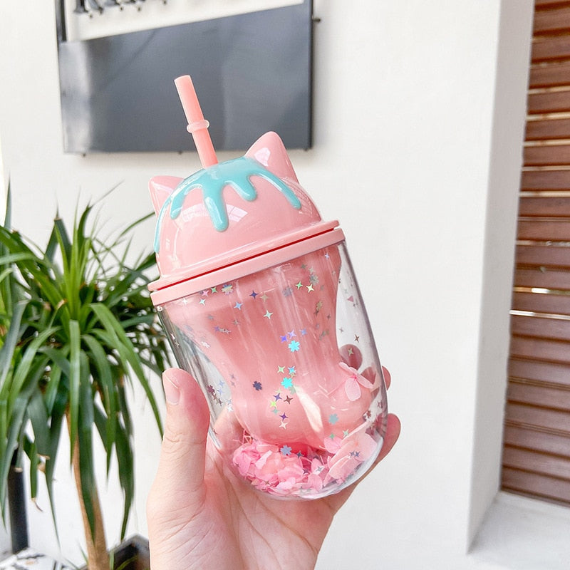 Neko milkshake shaped cup - cats - cups - drinkware - kawaii - kitchenware