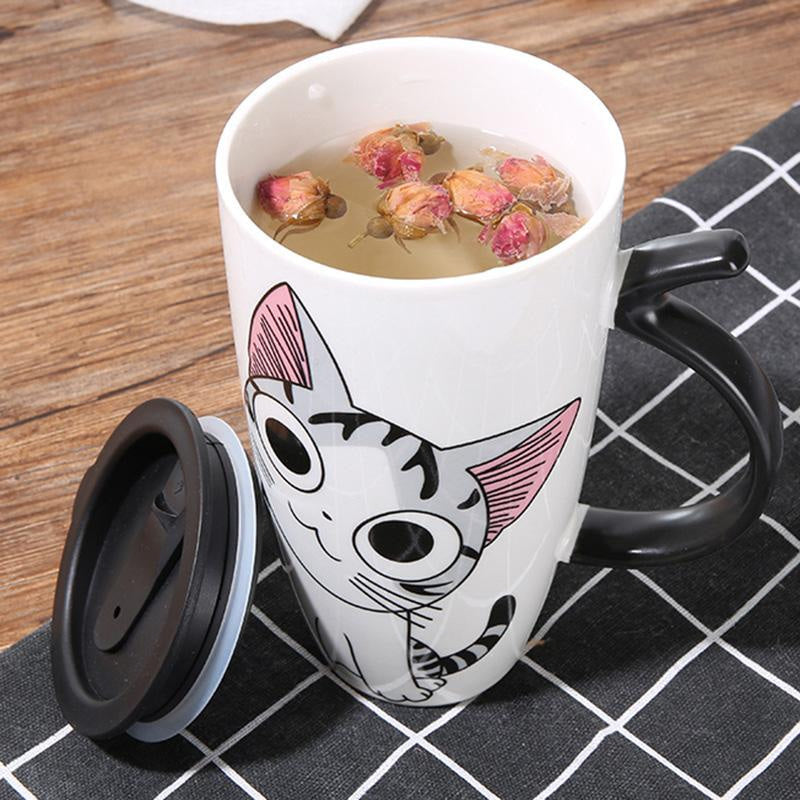 Neko travel mug - canister - cat mug - cups - jar - jars