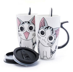 Neko travel mug - canister - cat mug - cups - jar - jars