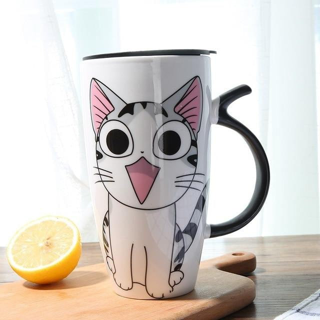 Neko travel mug - canister - cat mug - cups - jar - jars