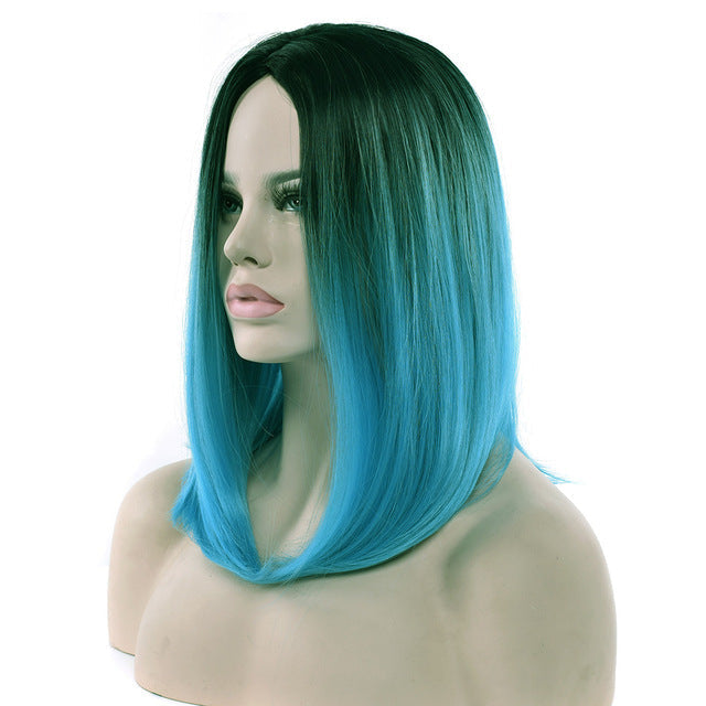 Ombre medium length wigs - bob - cat cosplay - costume - wig