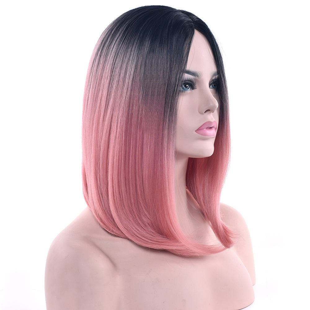 Ombre Medium Length Wigs Cosplay Long Bob Hairstyle | Kawaii Babe