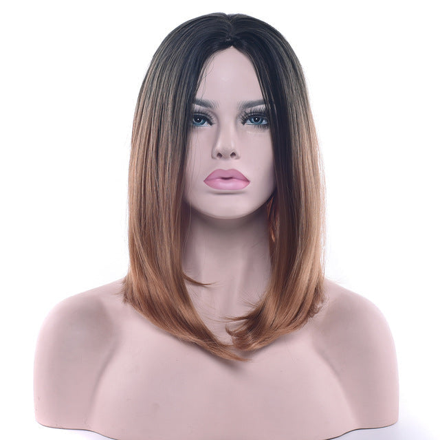 Ombre medium length wigs - bob - cat cosplay - costume - wig