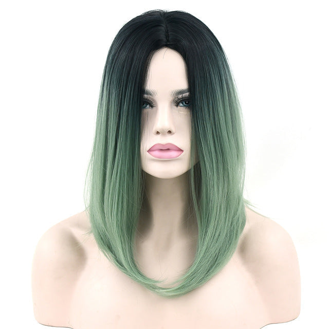 Ombre medium length wigs - bob - cat cosplay - costume - wig