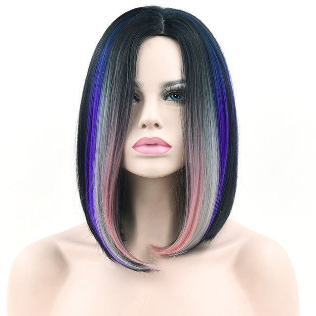 Ombre medium length wigs - bob - cat cosplay - costume - wig