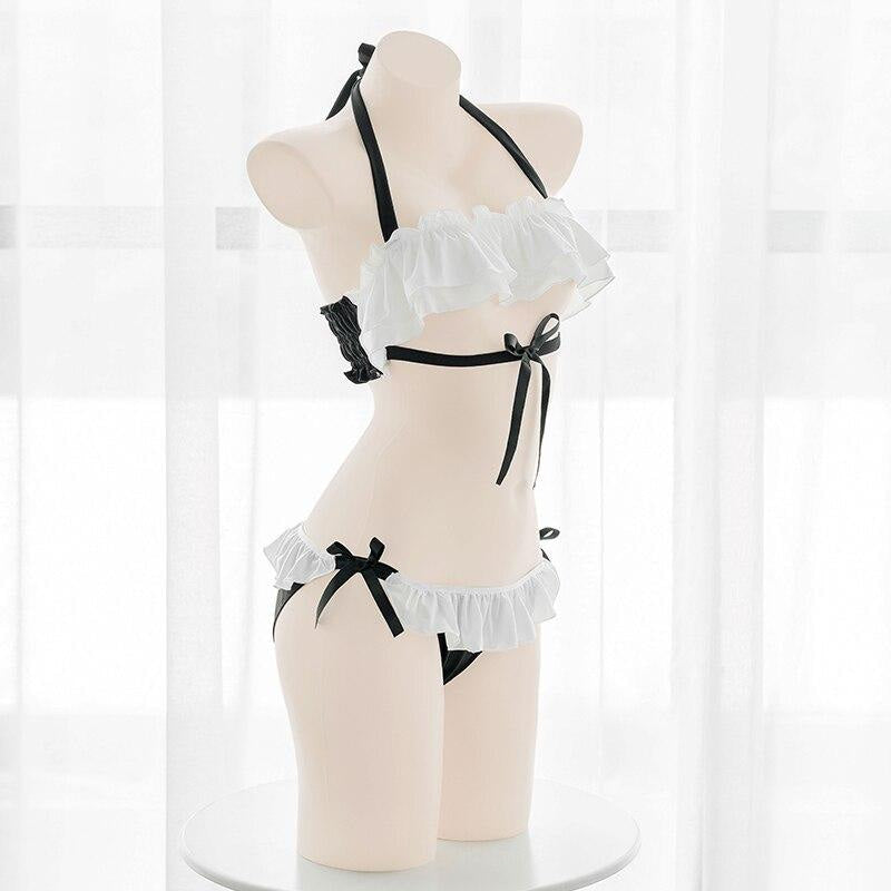 Otaku maid lingerie set - anime - girl - bikini - cos - kawaii