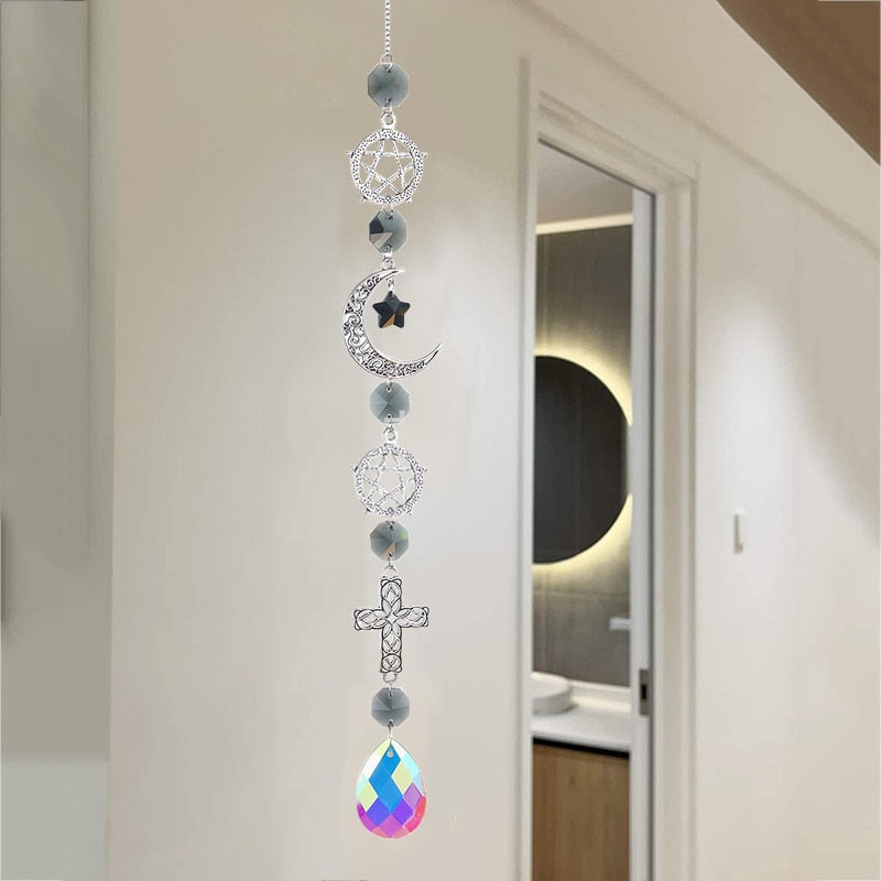 Kawaii outdoor crystal rainbow charm energy suncatchers