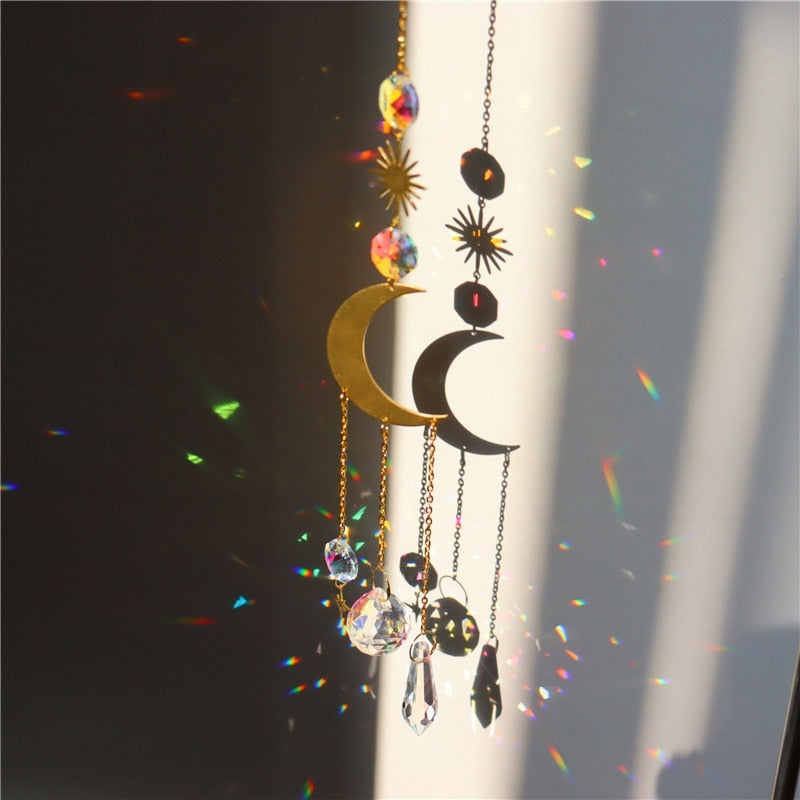 Kawaii outdoor crystal rainbow charm energy suncatchers