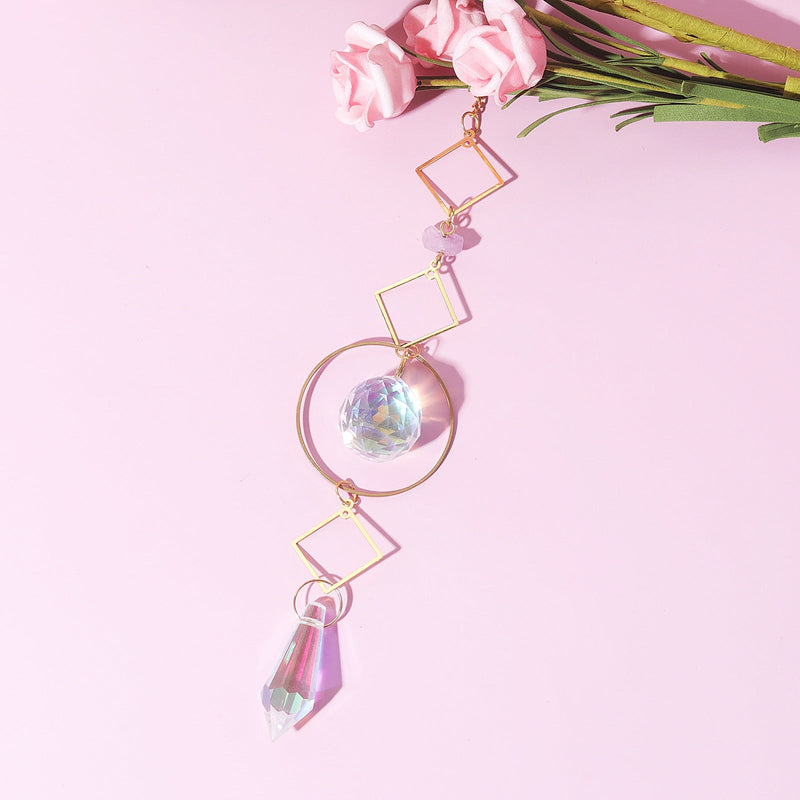 Kawaii outdoor crystal rainbow charm energy suncatchers