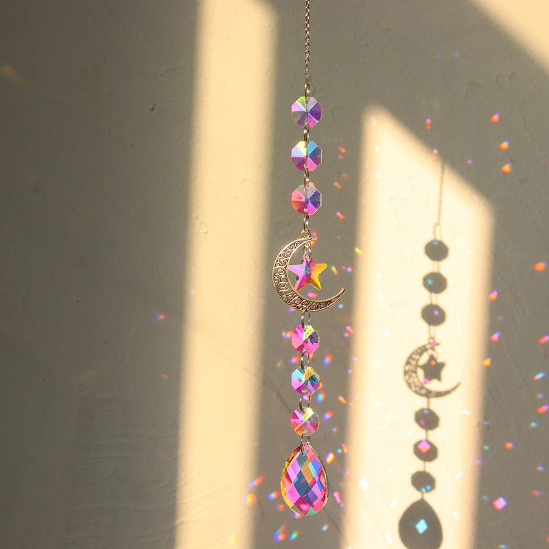 Kawaii outdoor crystal rainbow charm energy suncatchers