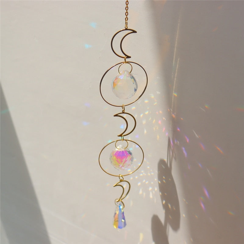 Kawaii outdoor crystal rainbow charm energy suncatchers