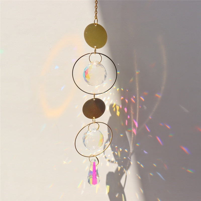 Kawaii outdoor crystal rainbow charm energy suncatchers