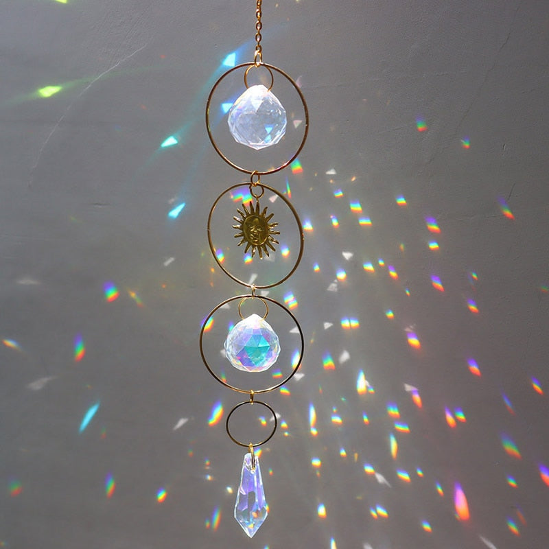 Kawaii outdoor crystal rainbow charm energy suncatchers