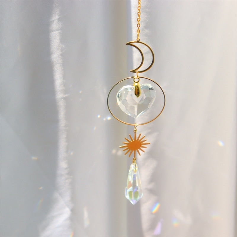 Kawaii outdoor crystal rainbow charm energy suncatchers