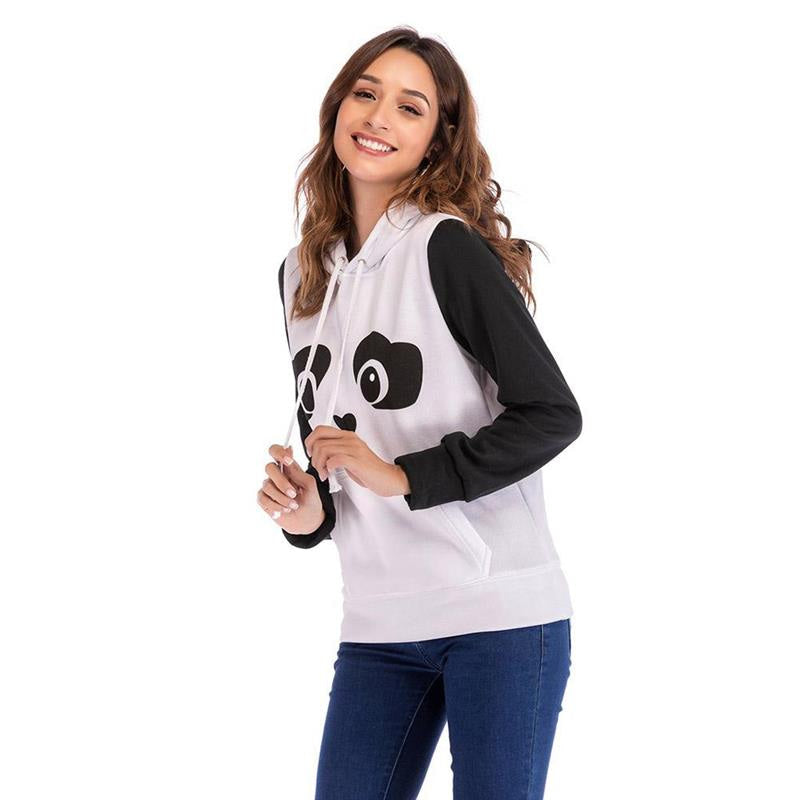 Panda hooded sweater - baby bear - crewneck sweater - ears - hooded - hoodie