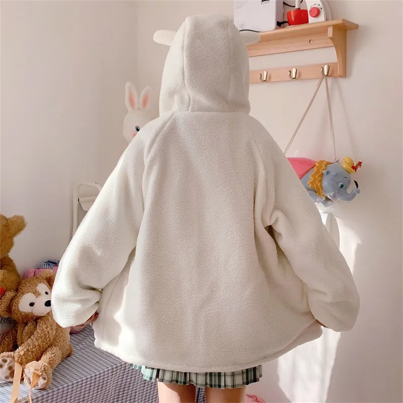 Pastel bear double-sided jacket - bear - coat - fairy kei - jacket - pastel