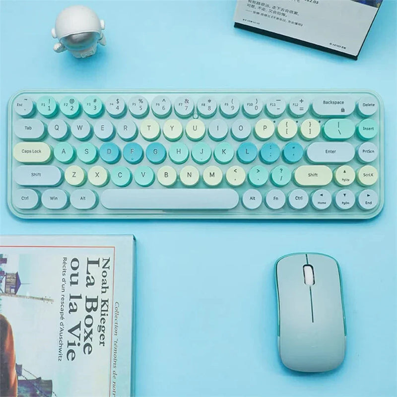 Pastel candy keyboard & mouse set - combo - ergonomic - keyboard - laptop - mice