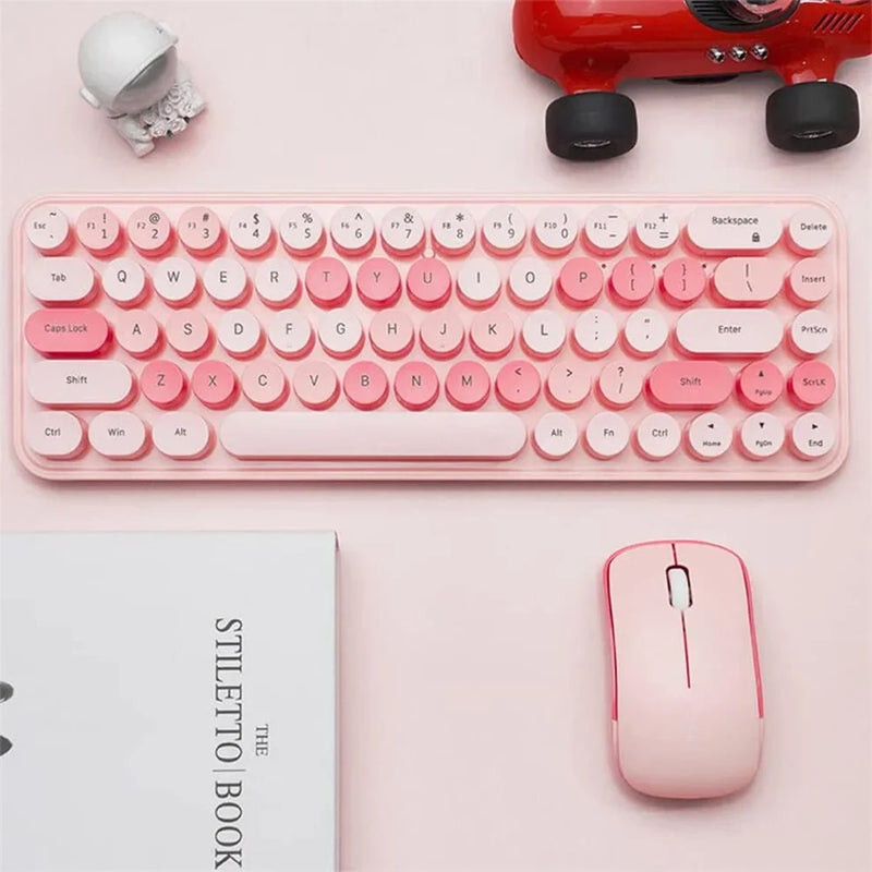 Pastel candy keyboard & mouse set - combo - ergonomic - keyboard - laptop - mice