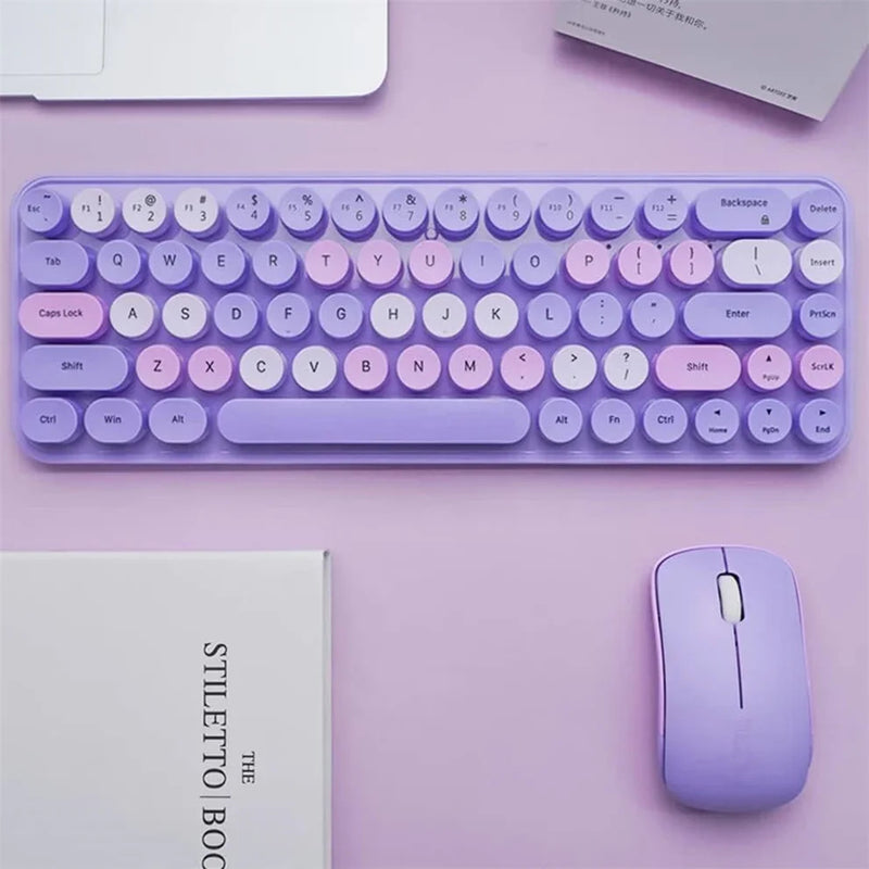 Pastel candy keyboard & mouse set - combo - ergonomic - keyboard - laptop - mice