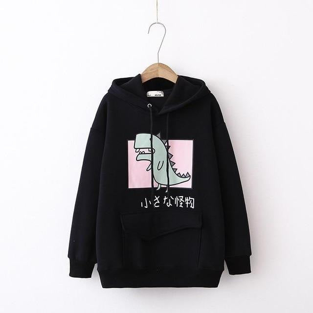 Kawaii dinosaur hoodie online