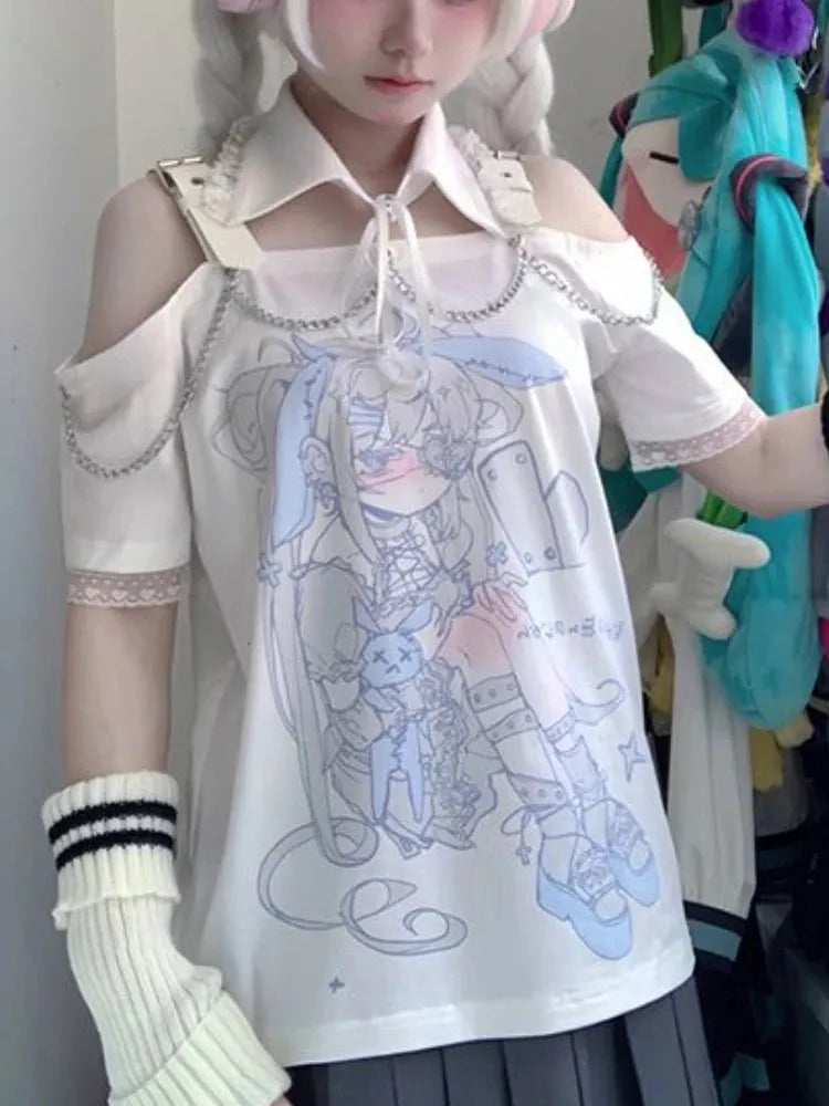 Pastel Menhera Anime Pills Psycho Girl T-Shirt/Sweater SD02739