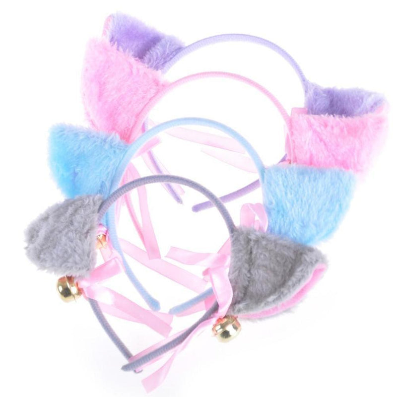 Pastel neko ears - bells - cats - fox - ears - furry