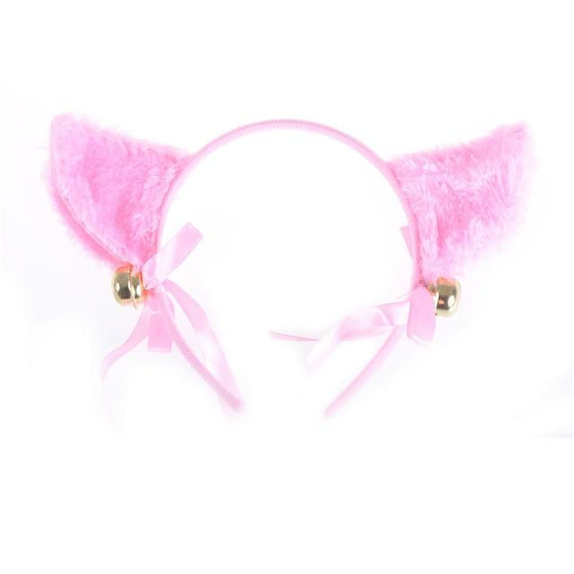 Pastel neko ears - bells - cats - fox - ears - furry