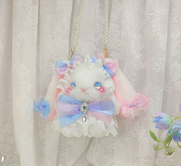 Pastel princess bunny plush bag - bag - bunny - handbags - kawaii - lolita