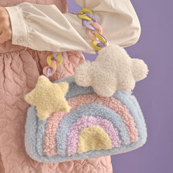 Pastel Rainbow Cloud Purse - bags, handbag, handbags, pride, purses Kawaii Babe