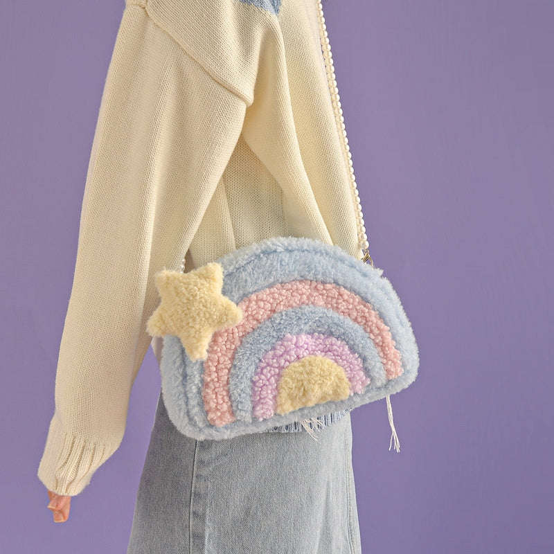 Pastel Rainbow Cloud Purse - bags, handbag, handbags, pride, purses Kawaii Babe