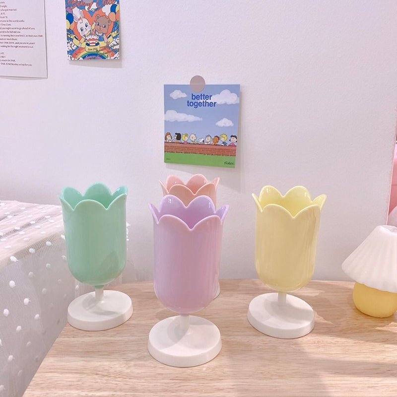 Pastel tulip pen holder - cups - home decor - decoration - tulips