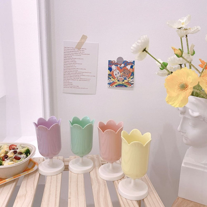 Pastel tulip pen holder - cups - home decor - decoration - tulips