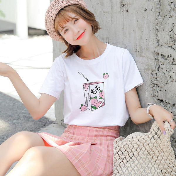 Peachy milk box tee - hippies - hippy - japan - japanese - milk box