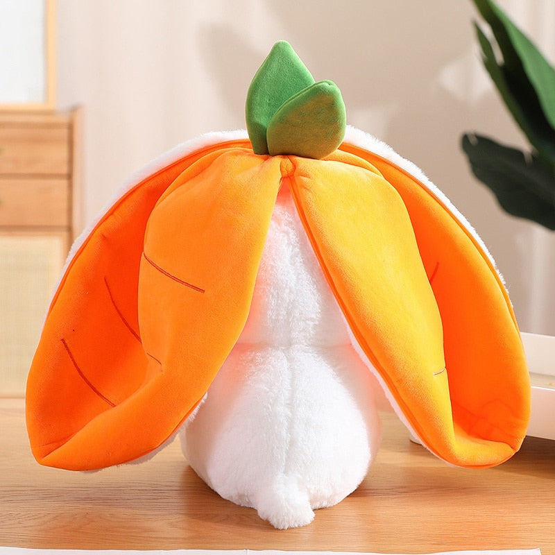 Peekaboo bunny fruit plush - bunny - carrot - fruit - fruity - plush