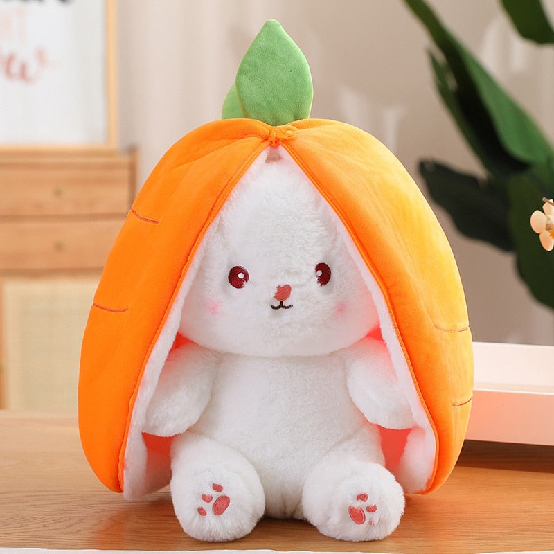 Peekaboo bunny fruit plush - bunny - carrot - fruit - fruity - plush