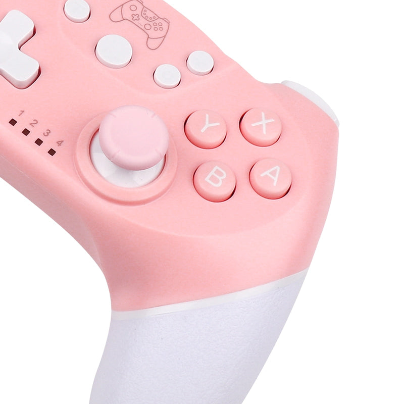 Pink bluetooth game controller for pc/switch - animal crossing - controller