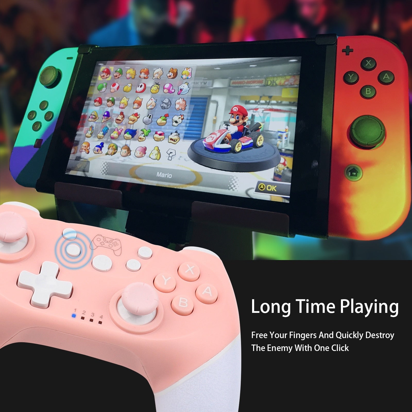 Pink Bluetooth Game Controller For PC/Switch – Kawaii Babe