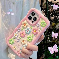 Pink Floral 3D Daisy Flower iPhone Case – Kawaii Babe Pink Floral 3D Daisy Flower iPhone Case – Kawaii Babe