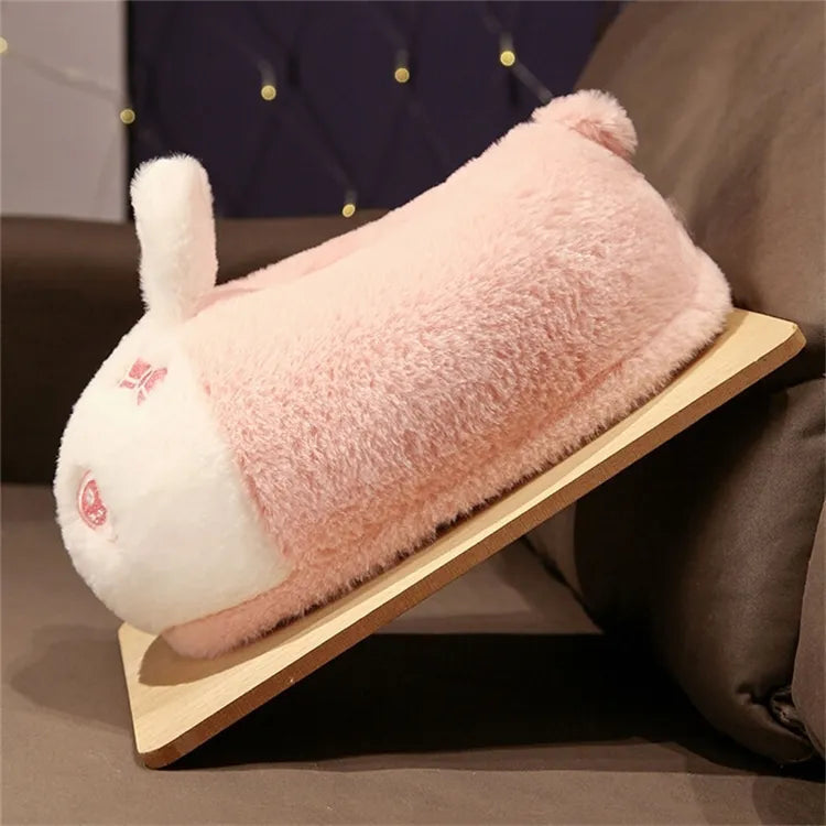 Pink kawaii bunny slippers - bunny - footwear - pastel pink - slippers