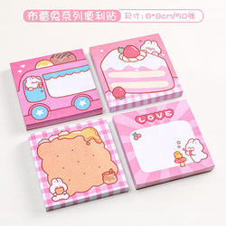 Pink kawaii stationery sticky notes - kawaii - note pad - notes - pink - stationery